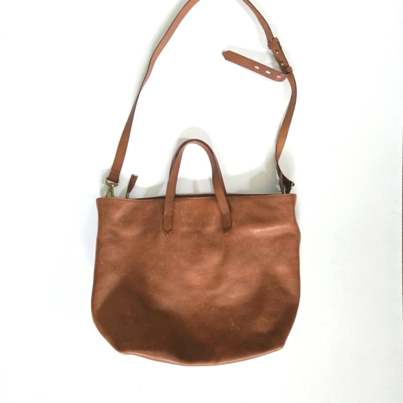 Madewell crossbody satchel - The Transport Satchel - cognac brown leather - Picture 1 of 14